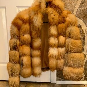Gold Fox Fur Coat